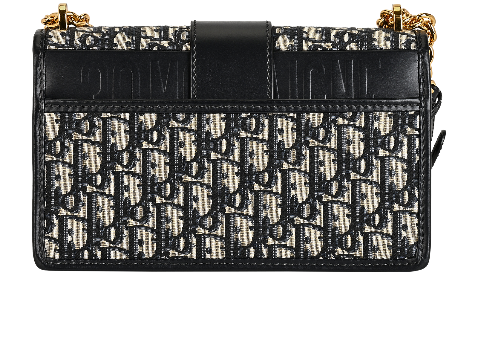 30 Montaigne, &pound;2,100, Handbags, Blue/Grey, Canvas/Leather, Back view